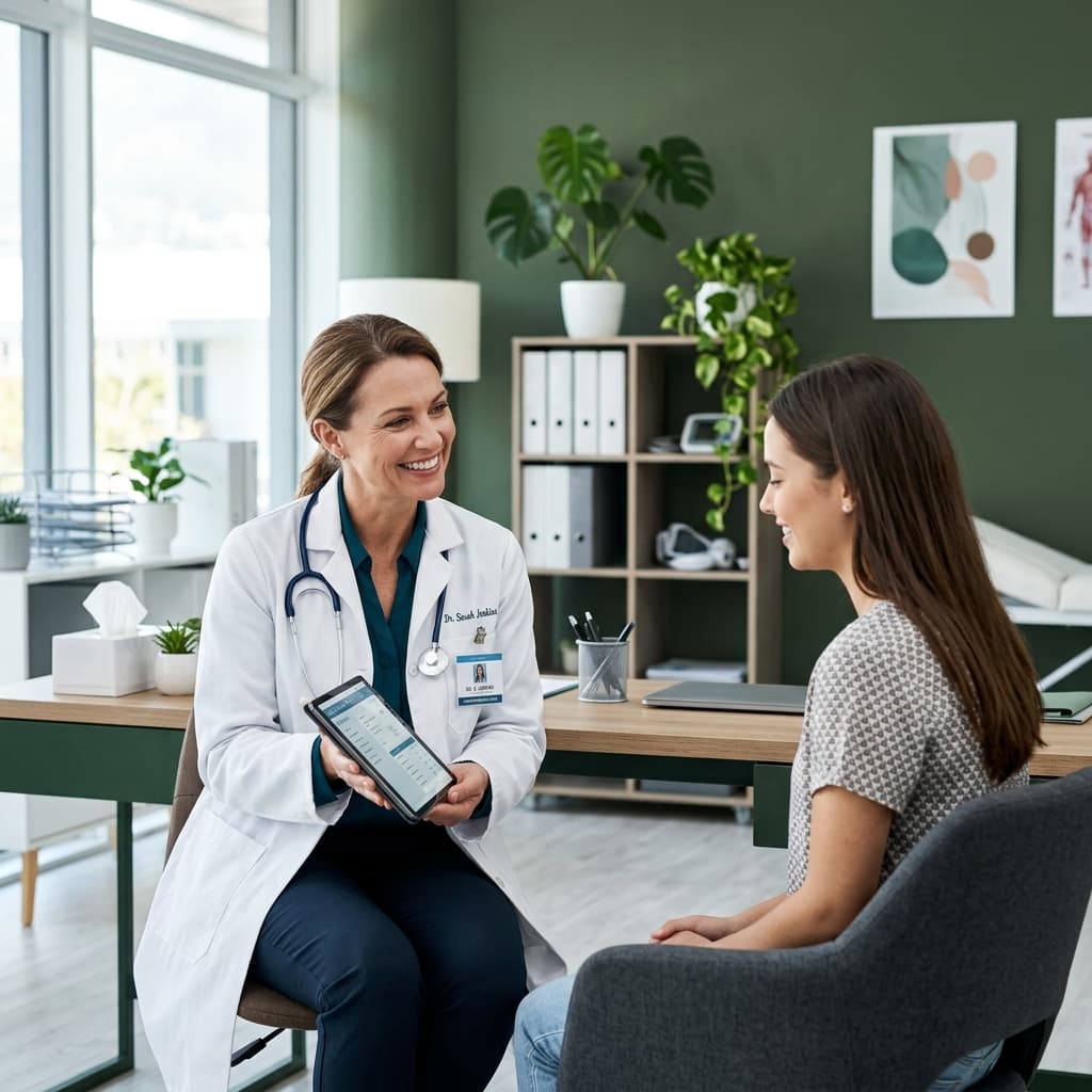Doctor consulting with a patient